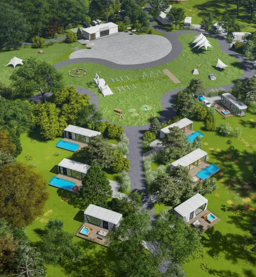 Projects 자연 속의 휴양 리조트 풍경